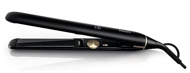 Placă de îndreptat părul Philips Prestige Pro HPS930/00, Negru