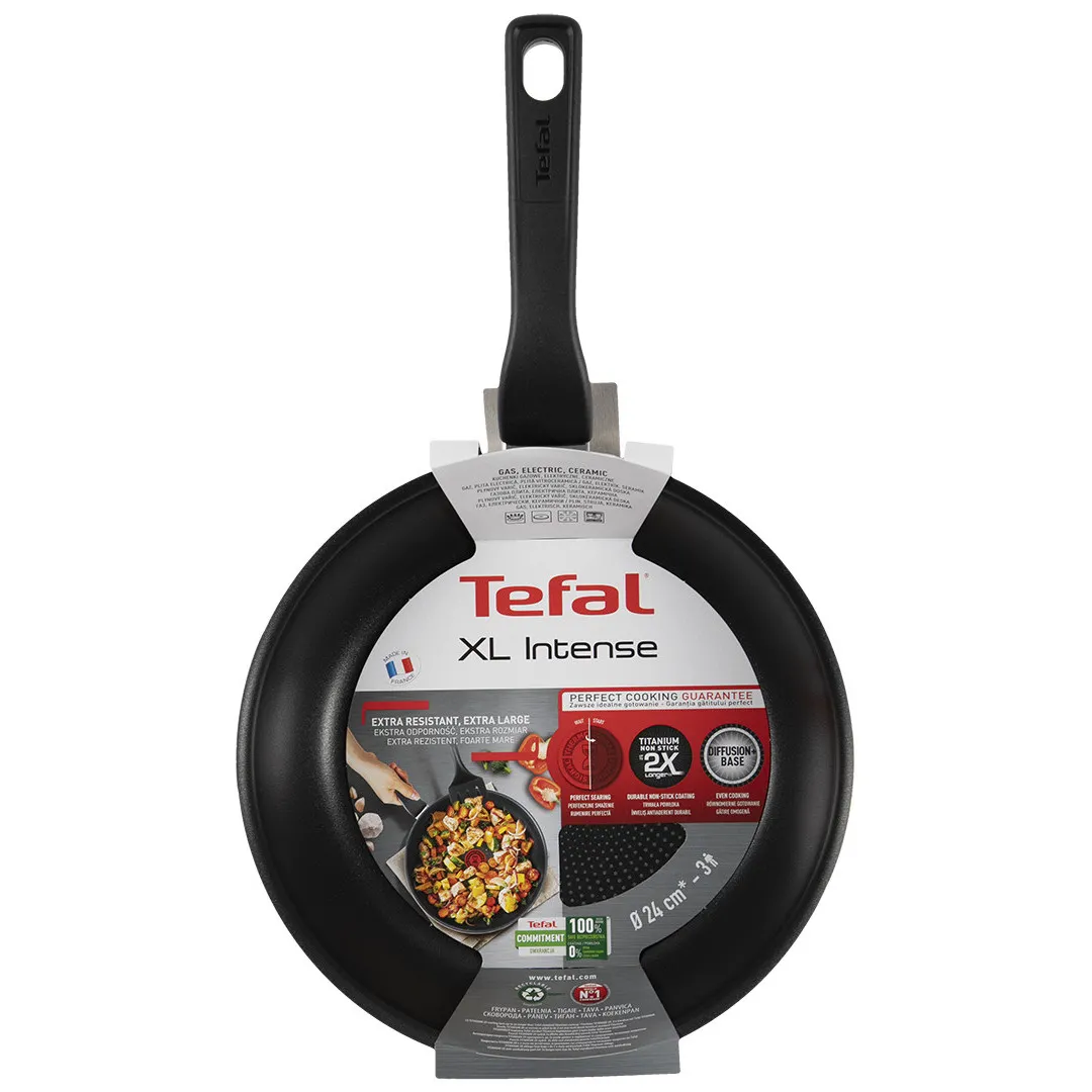 Сковорода Tefal C3840453, 24см, Чёрный