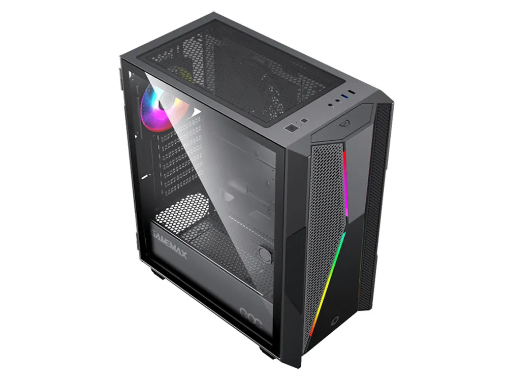Carcasă PC Gamemax Typhoon COC, Midi-Tower, ATX, Negru