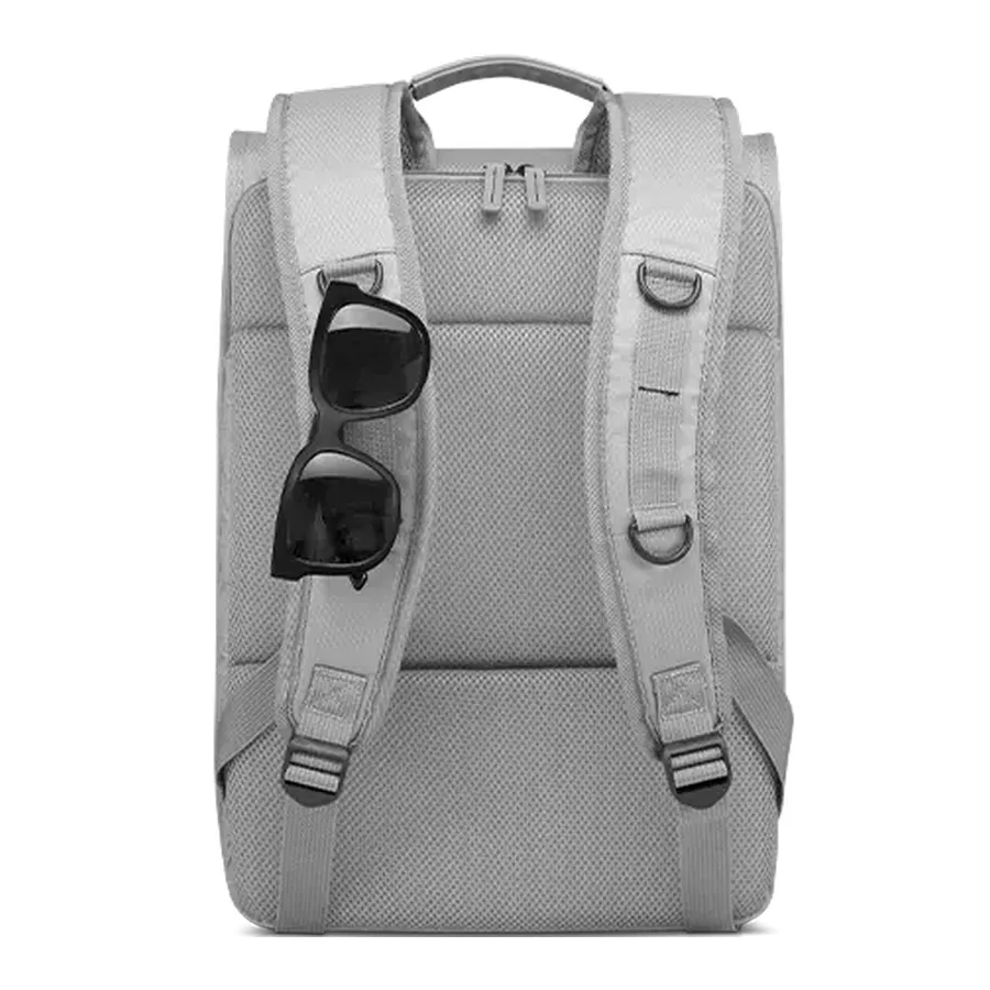 Rucsac pentru Laptop Lenovo Urban, 15.6", Piele artificială, Gri deschis