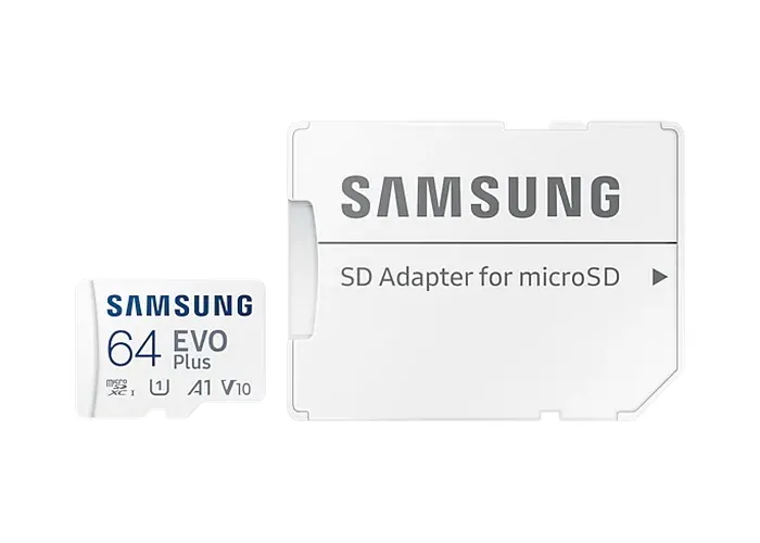 Карта памяти Samsung EVO Plus MicroSD, 64Гб (MB-MC64KA/APC)