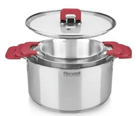 Набор кастрюль Rondell RDS-940, 5,2л, 24см, Нержавеющая сталь