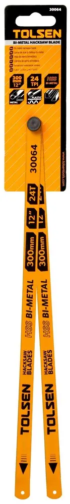 Panza bomfaier bimetalica TOLSEN 300x12 mm 2 buc/set