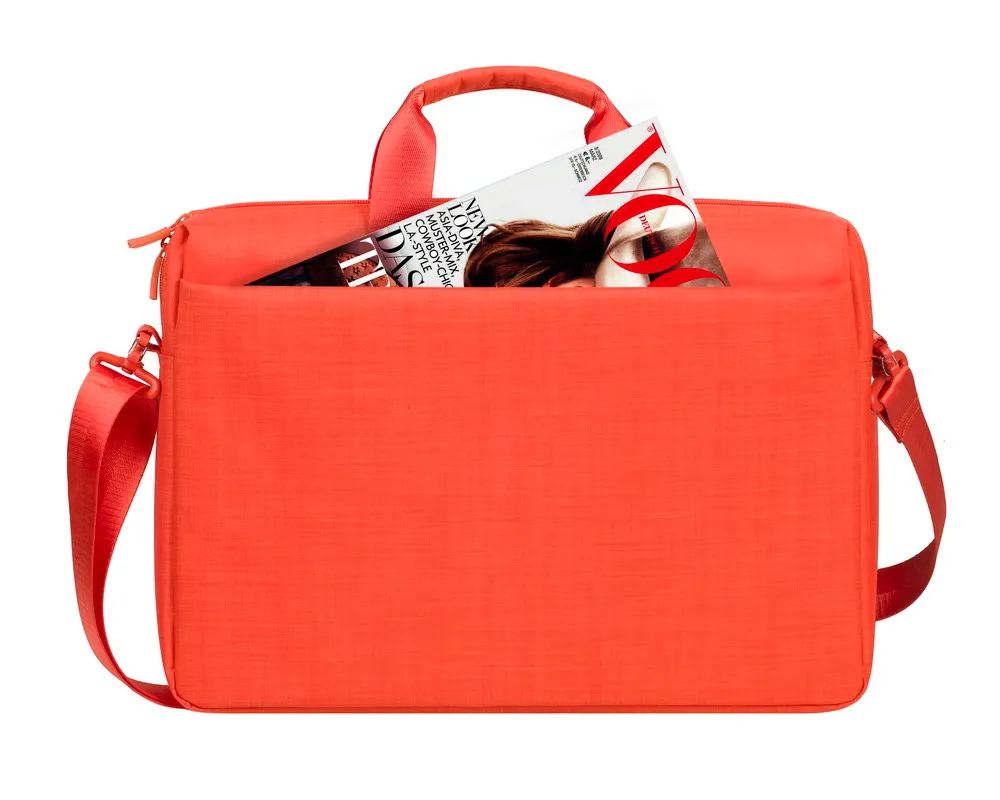Geantă pentru Laptop RivaCase Biscayne, 15.6", Poliester, Portocaliu