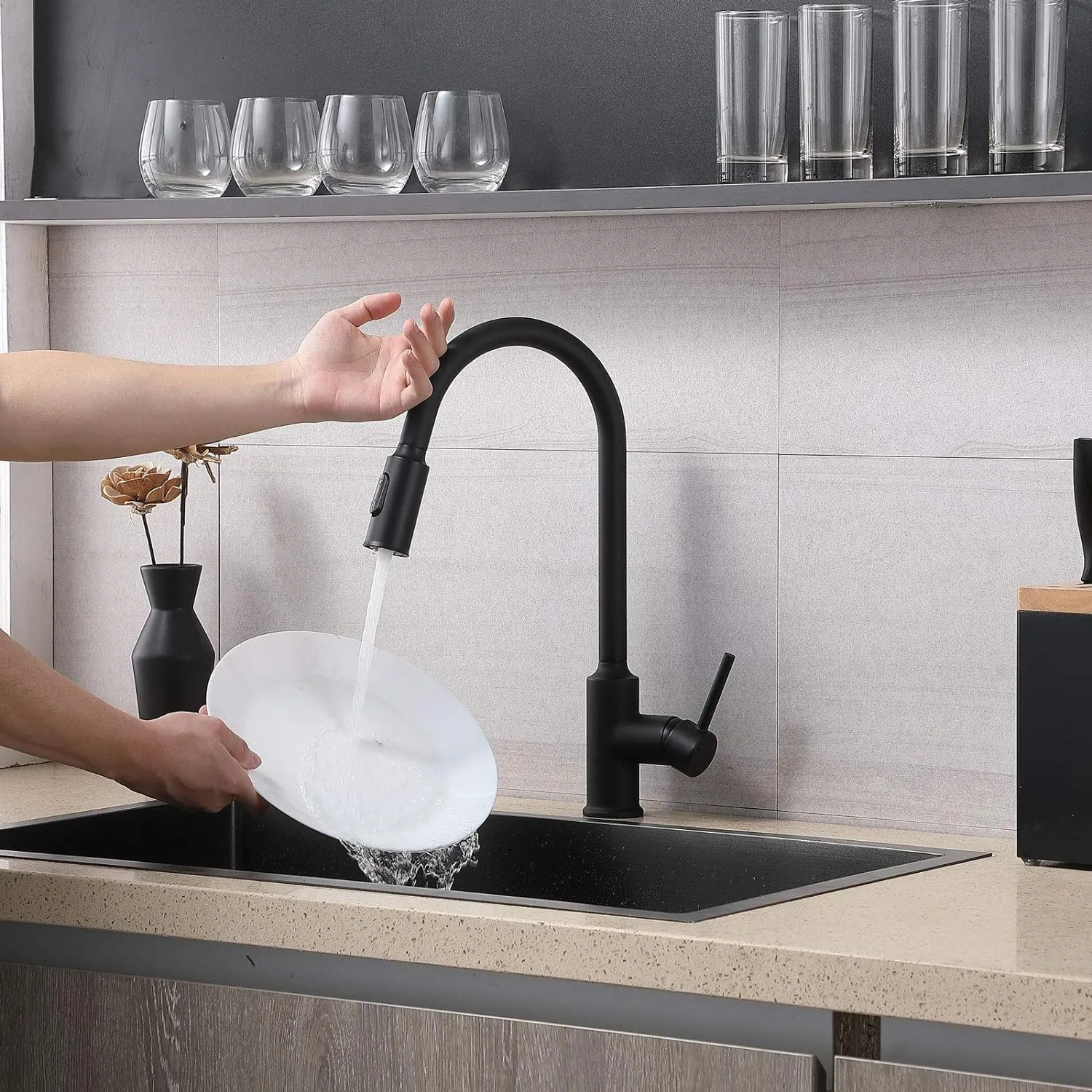 Baterie bucatarie Sandonna CAMI Negru 