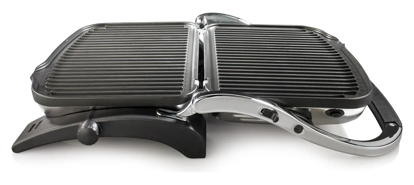 Электрический Гриль Gorenje CONTACT GRILL KR1800EPRO, 1800Вт, Серебристый