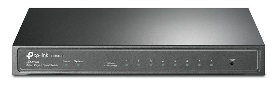 Сетевой коммутатор TP-LINK T1500G-8T, 8x 10/100/1000 Мбит/с