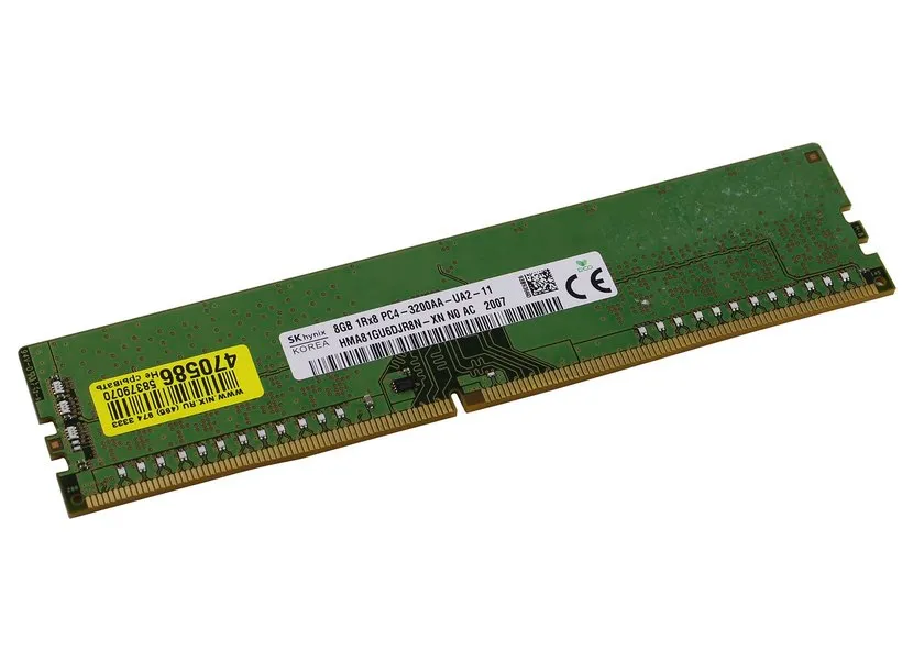 Оперативная память Hynix HMA81GU6DJR8N-XNN0, DDR4 SDRAM, 3200 МГц, 8Гб, Hynix 8GB DDR4 3200