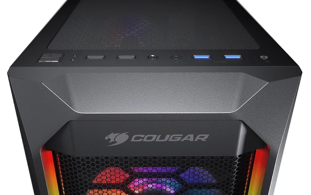 Carcasă PC Cougar MX410, Midi-Tower, ATX, Negru