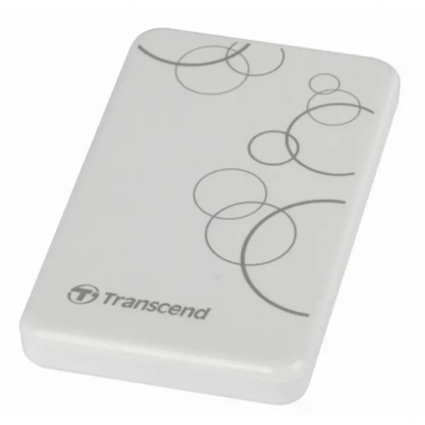 HDD portabil extern Transcend StoreJet 25A3,  1 TB, White (TS1TSJ25A3W)