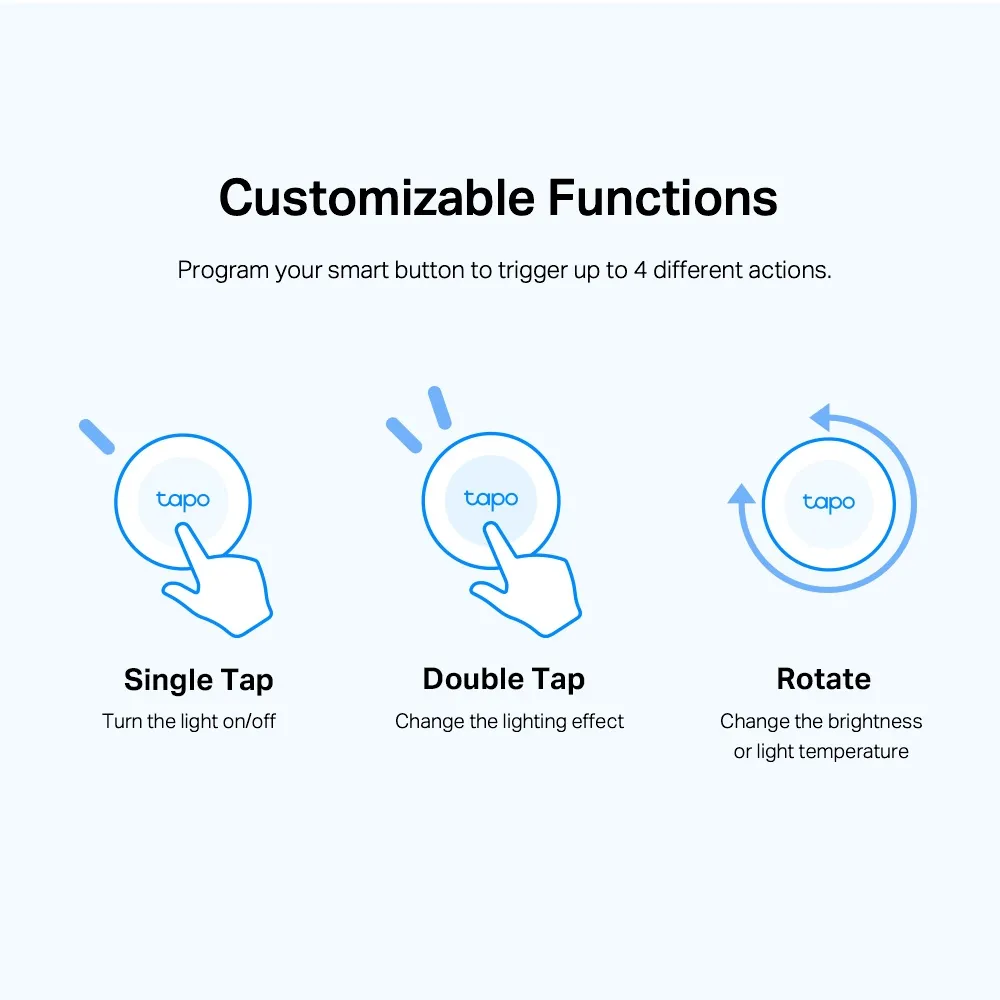 Беспроводная тревожная кнопка TP-LINK Tapo S200B, Белый
