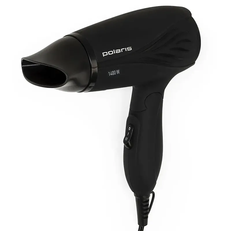 Uscător de păr compact Polaris PHD 1467T, 1400 W, Negru