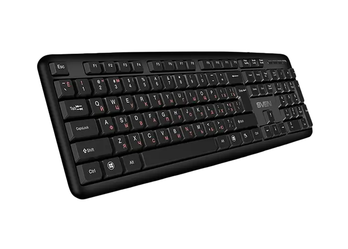 Tastatură SVEN KB-S230, Cu fir, Negru