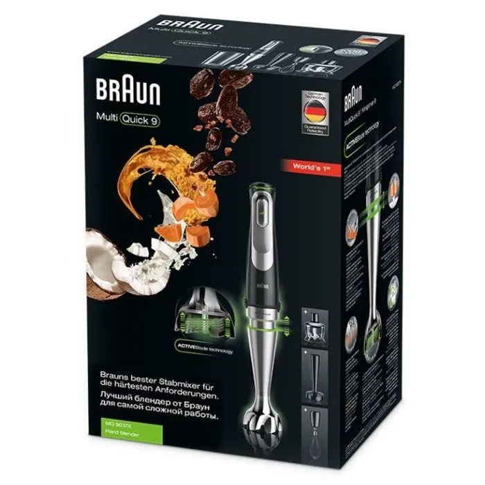 Погружной блендер BRAUN MQ9027, Чёрный
