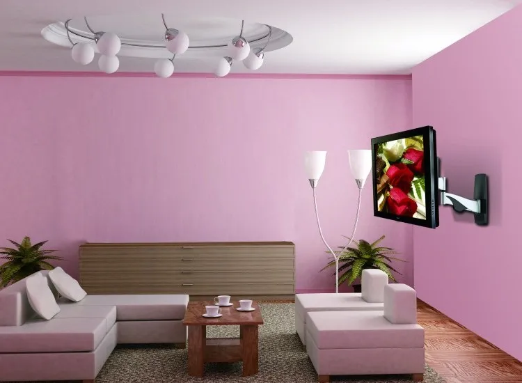 Suport TV de perete Reflecta Flexo Elegant, Negru