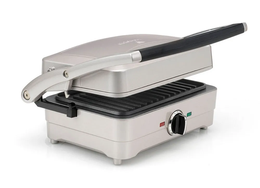 Электрический Гриль Cuisinart GRSM3E, 1000Вт, Серебристый