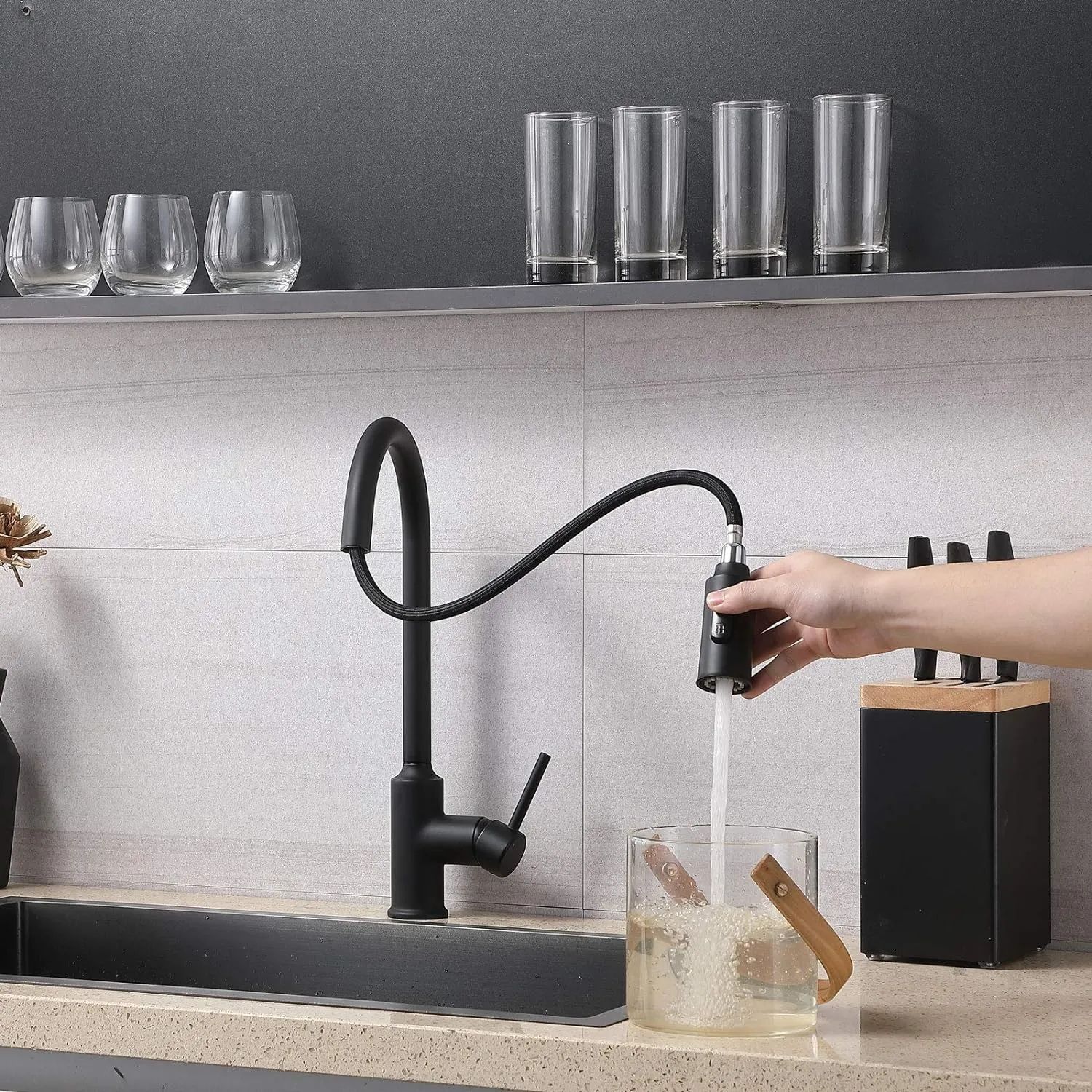 Baterie bucatarie Sandonna CAMI Negru 