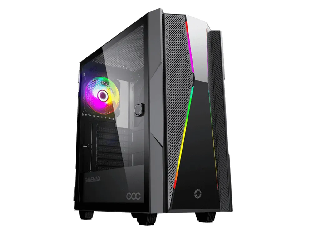 Carcasă PC Gamemax Typhoon COC, Midi-Tower, ATX, Negru