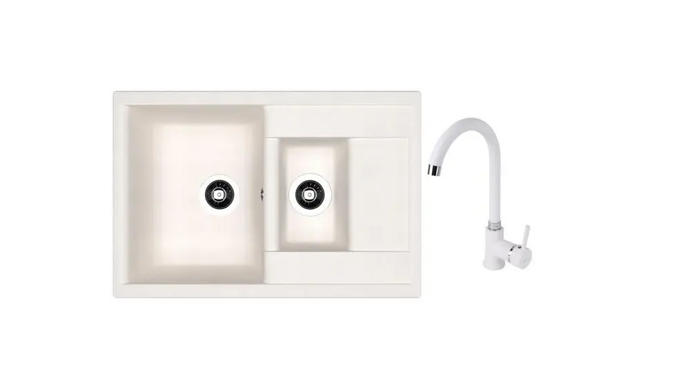 НАБОР мойка Dr Gans Astra 760K + SanDonna F 7073 белый