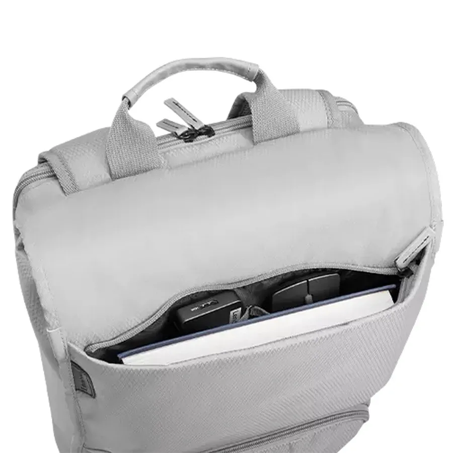 Rucsac pentru Laptop Lenovo Urban, 15.6", Piele artificială, Gri deschis