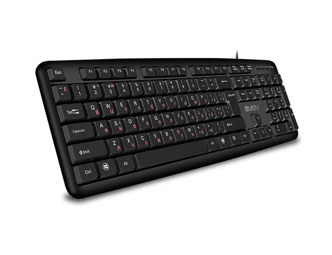Tastatură SVEN KB-S230, Cu fir, Negru