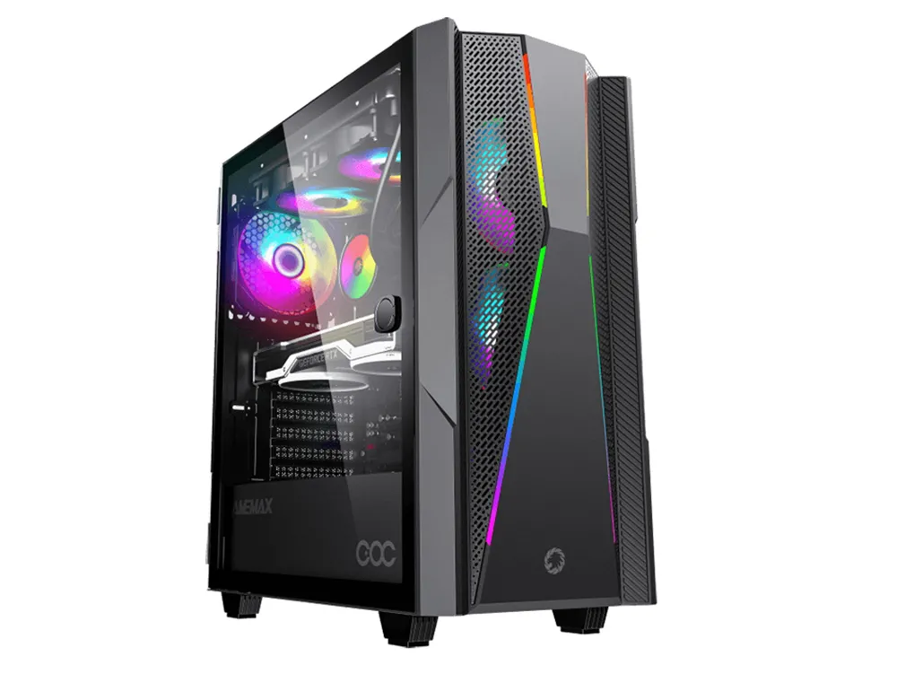 Carcasă PC Gamemax Typhoon COC, Midi-Tower, ATX, Negru