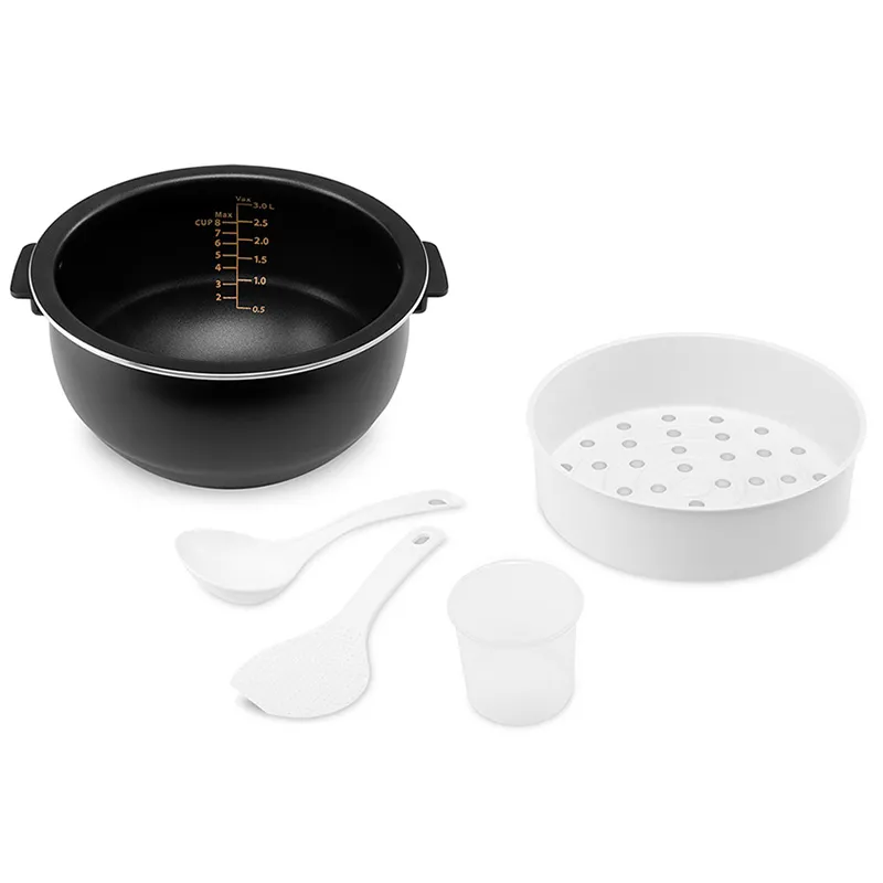 Aparat de gătit multifuncțional Polaris PMC 0490AD, Negru Argintiu