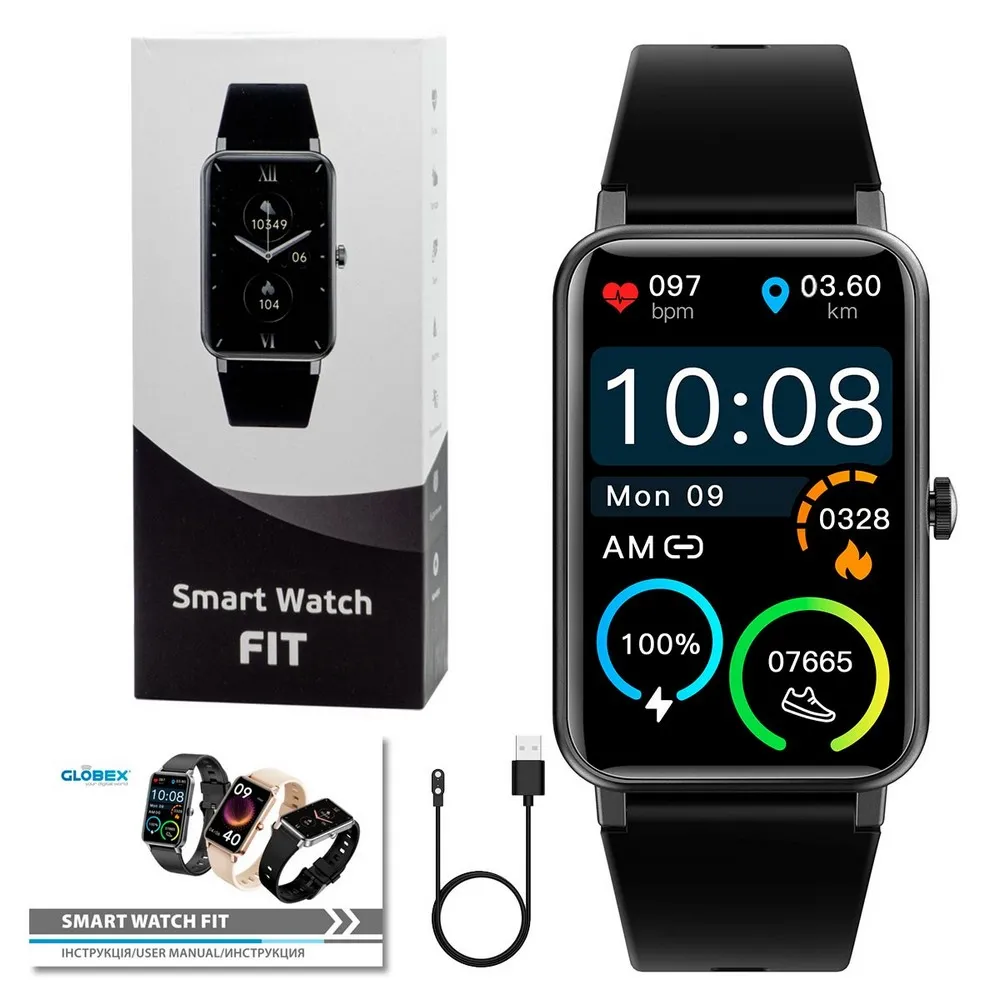 Smart Watch Globex Fit, Black