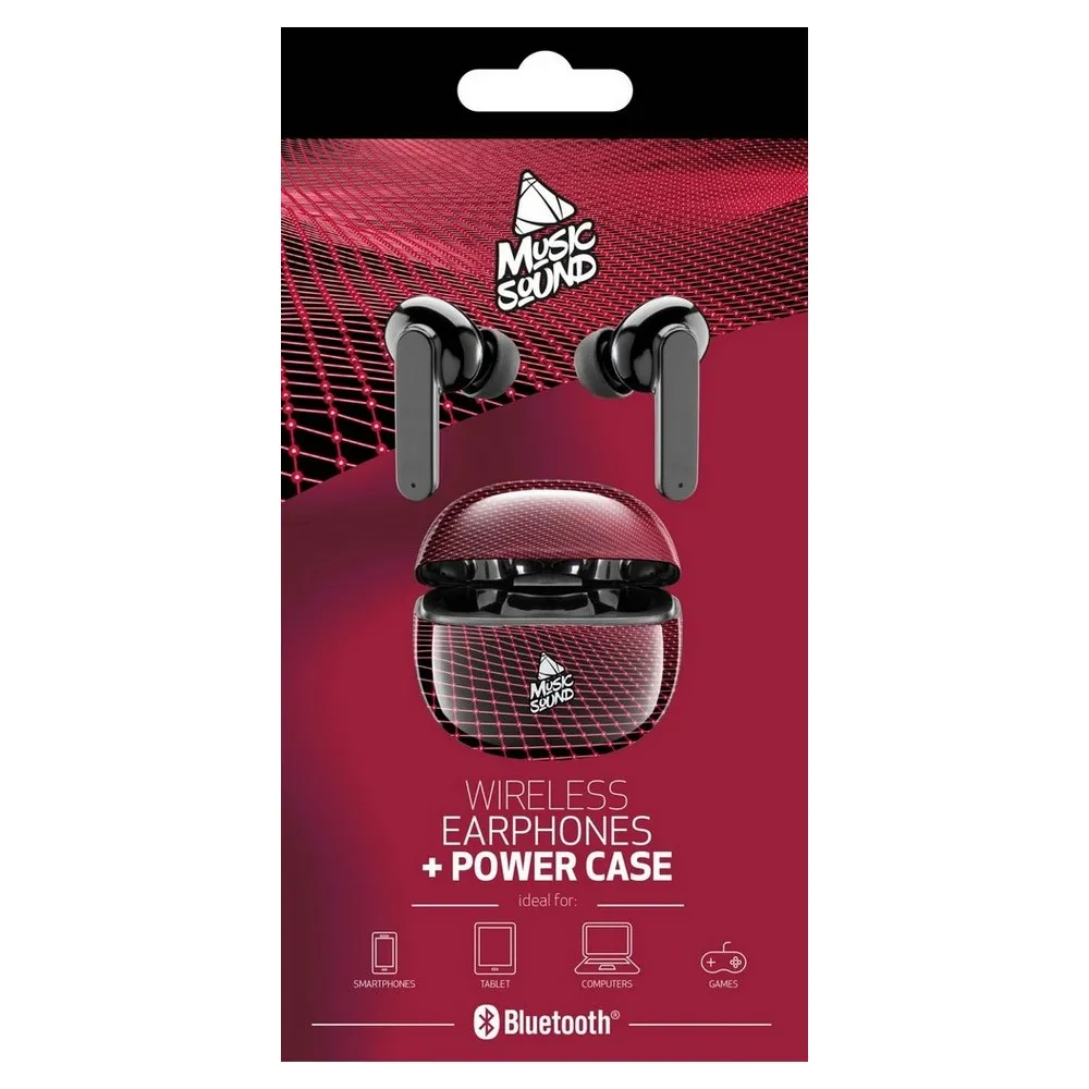 Наушники Cellularline Music Sound Fantasy in ear, Черный/Красный