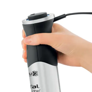 Погружной блендер Tefal HB653838, Серебристый