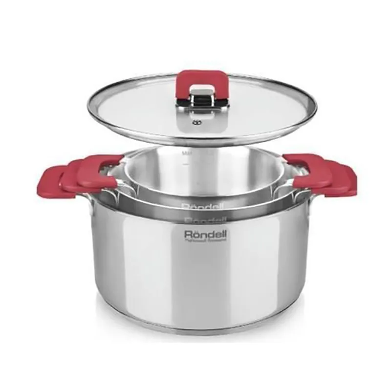 Набор кастрюль Rondell RDS-940, 5,2л, 24см, Нержавеющая сталь
