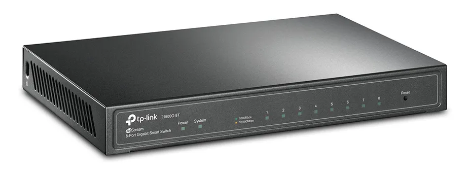 Сетевой коммутатор TP-LINK T1500G-8T, 8x 10/100/1000 Мбит/с