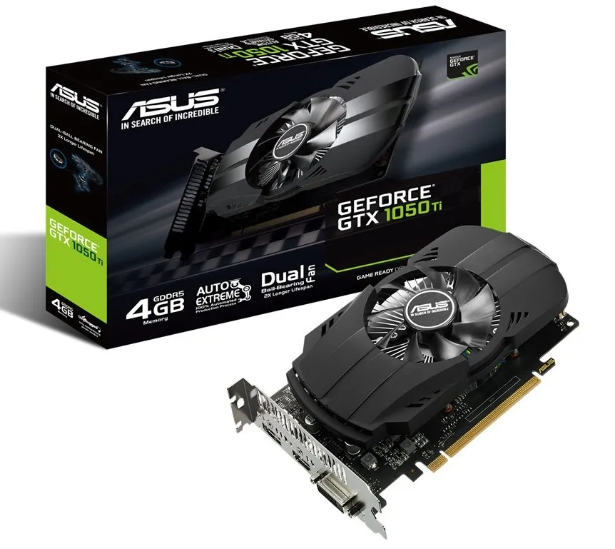 Видеокарта ASUS PH-GTX1050TI-4G,  4ГБ GDDR5 128бит