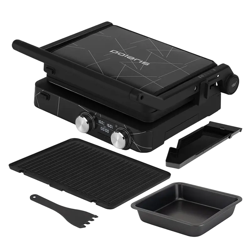 Grătar electric Polaris PGP2502, 2000W, Negru