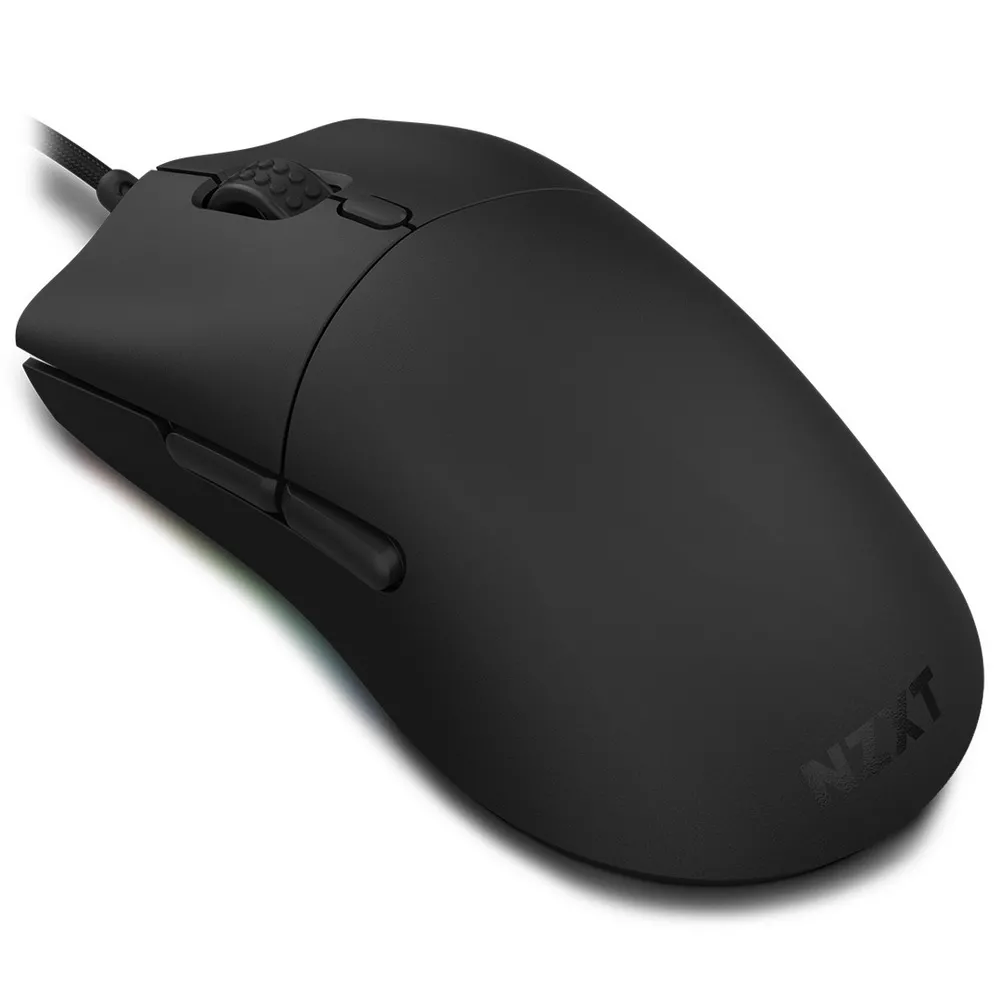 Gaming Mouse NZXT Lift, up to16k dpi, PixArt 3389, 6 buttons, Omron SW, RGB, 67g, 2m, USB, Black