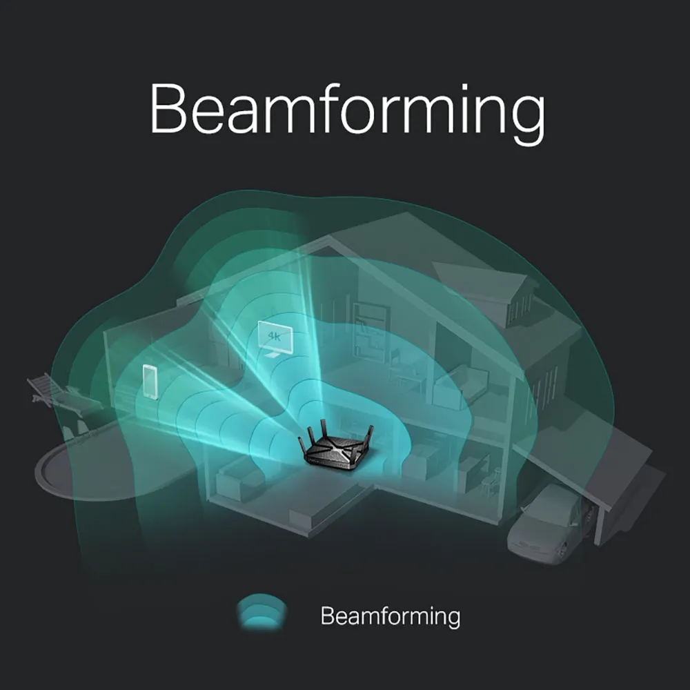 Беспроводной маршрутизатор TP-LINK Archer C4000, Чёрный