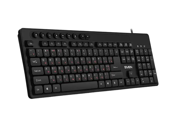 Tastatură SVEN KB-C3060, Cu fir, Negru