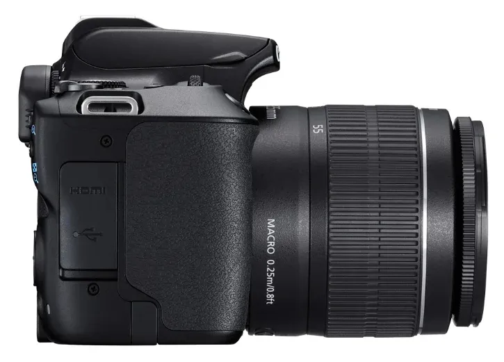 Aparat foto DSLR Canon EOS 250D + EF-S 18-55 DC III, Negru