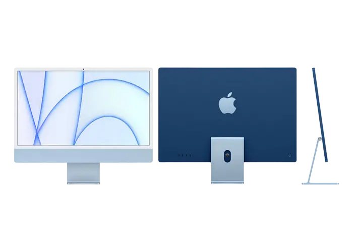 Computer All-in-One Apple iMac A2438, M1 with 8-core CPU and 8-core GPU, 16GB/512GB, macOS Big Sur, Albastru