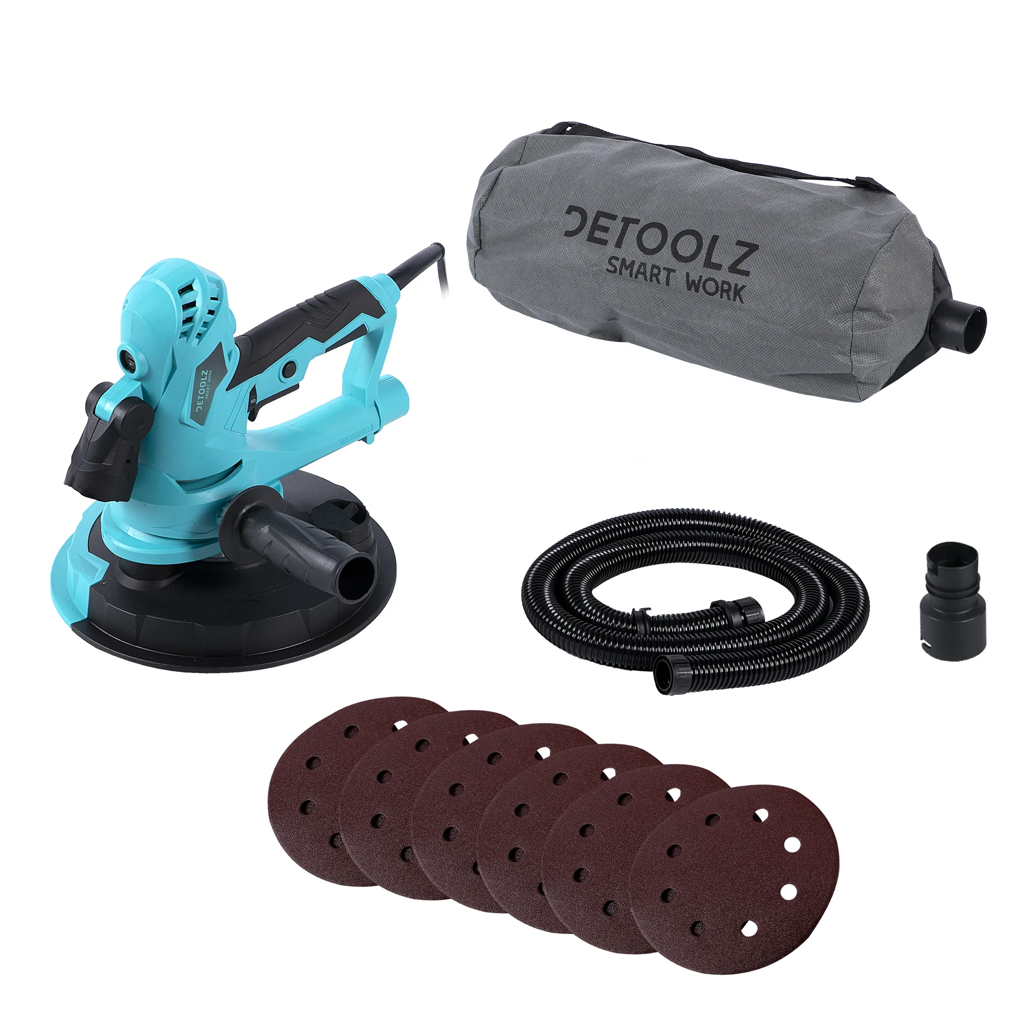 Шлифовальная машина для стен с пылеудалением Detoolz 750 Вт