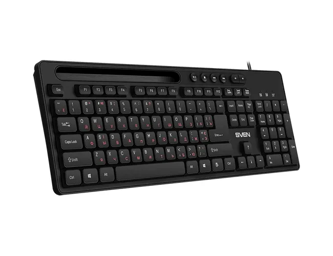 Tastatură SVEN KB-S302, Cu fir, Negru