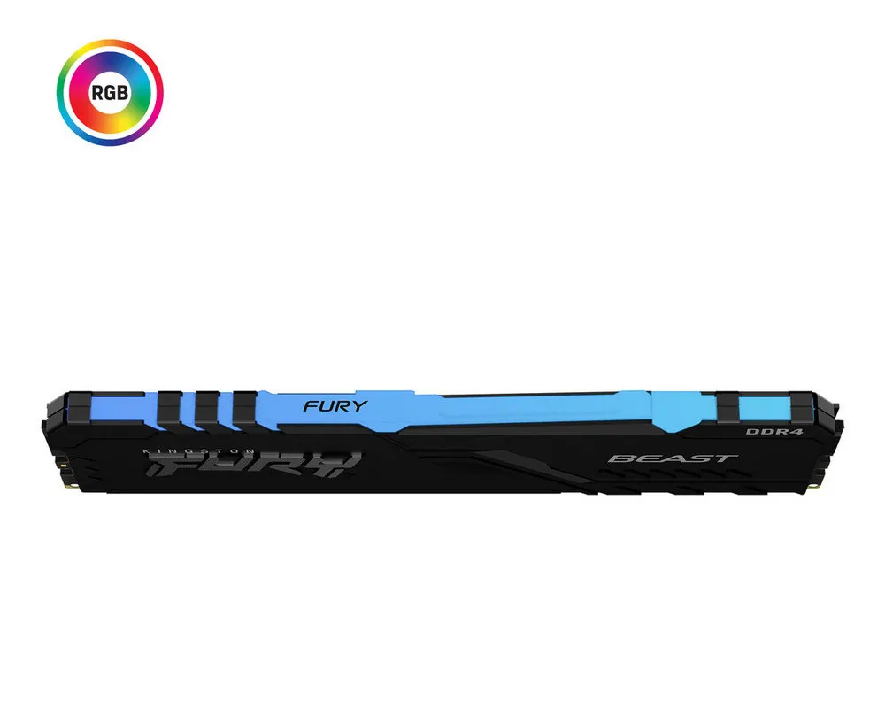 Оперативная память Kingston FURY Beast RGB, DDR4 SDRAM, 2666 МГц, 16Гб, KF426C16BB1A/16