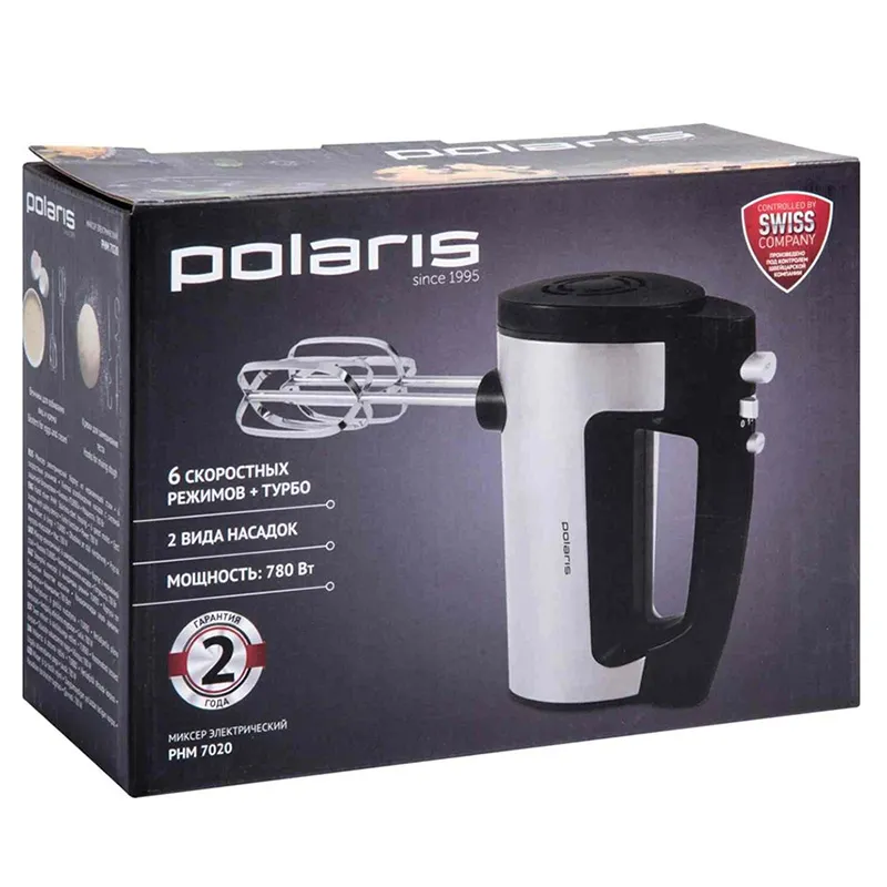 Mixer Manual Polaris PHM 7020, Oțel inoxidabil