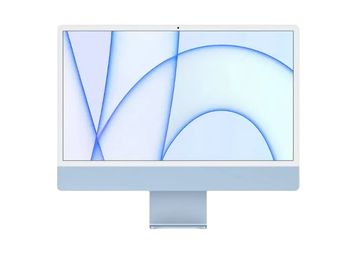 Computer All-in-One Apple iMac A2438, M1 with 8-core CPU and 8-core GPU, 16GB/512GB, macOS Big Sur, Albastru