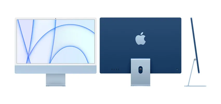 Computer All-in-One Apple iMac A2438, M1 with 8-core CPU and 8-core GPU, 16GB/512GB, macOS Big Sur, Albastru