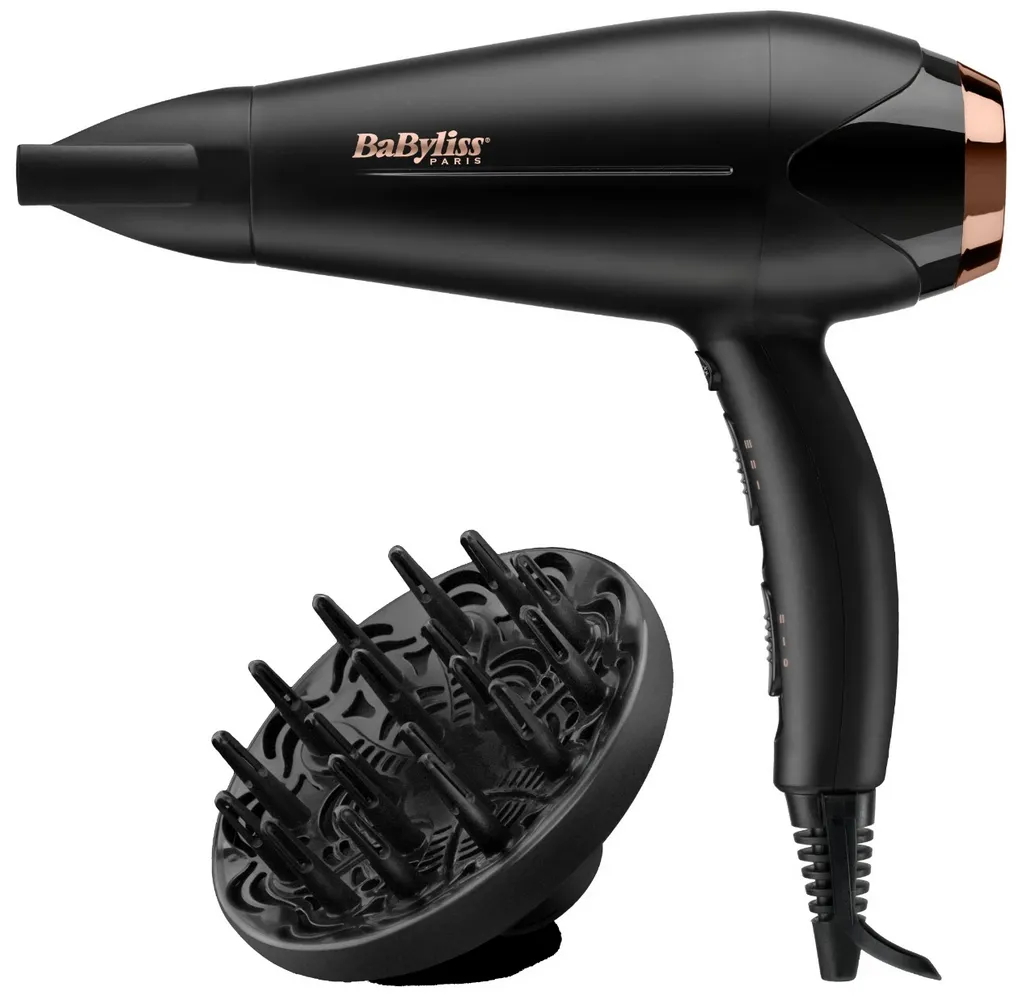 Фен BaByliss Turbo Shine D570DE, 2200 Вт, Чёрный