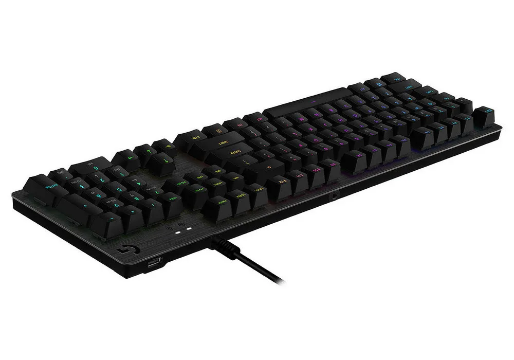 Клавиатура Logitech G512 Carbon Lightsync RGB, Проводное, Чёрный