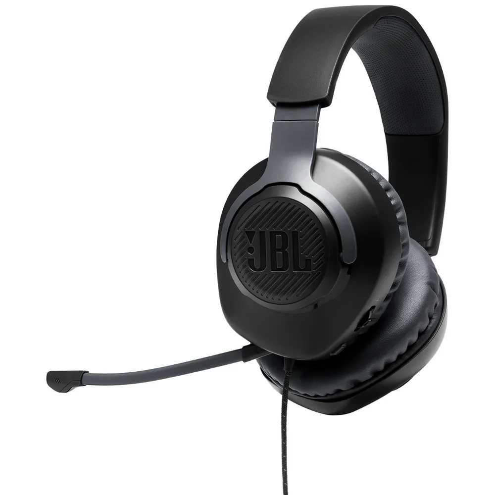 Căști gaming JBL Quantum 100, Cu fir, Negru