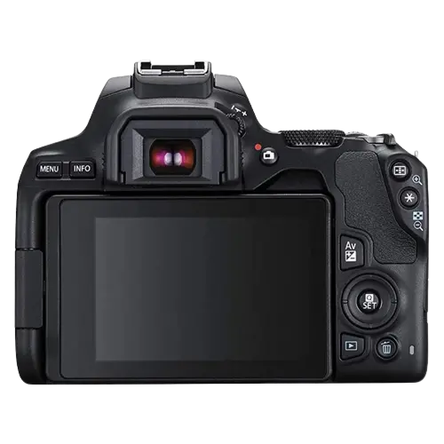 Aparat foto DSLR Canon EOS 250D + EF-S 18-55 DC III, Negru