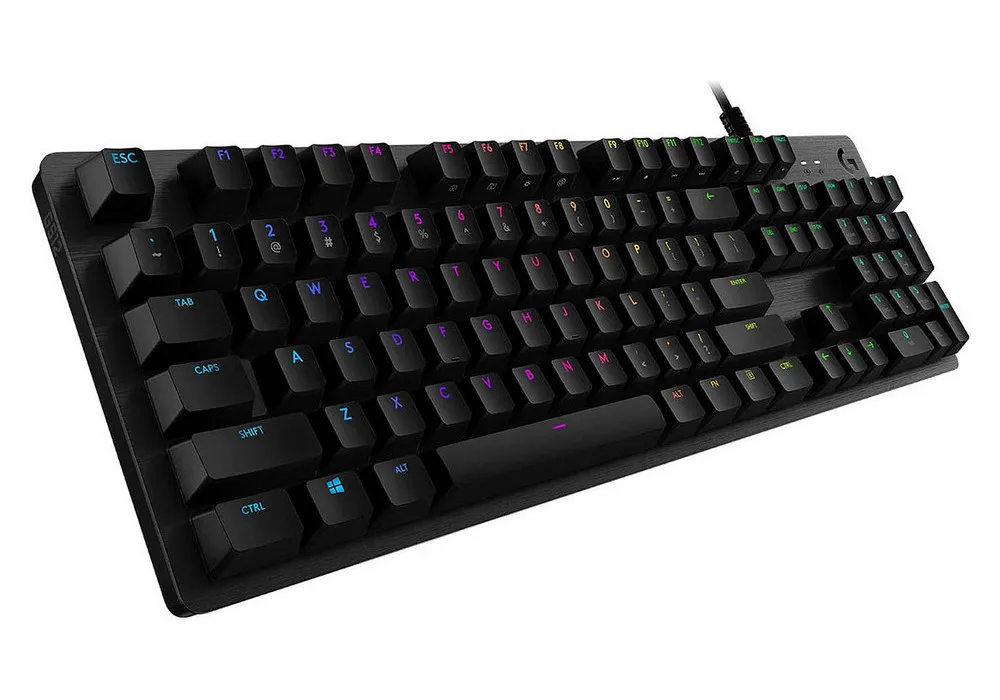 Клавиатура Logitech G512 Carbon Lightsync RGB, Проводное, Чёрный